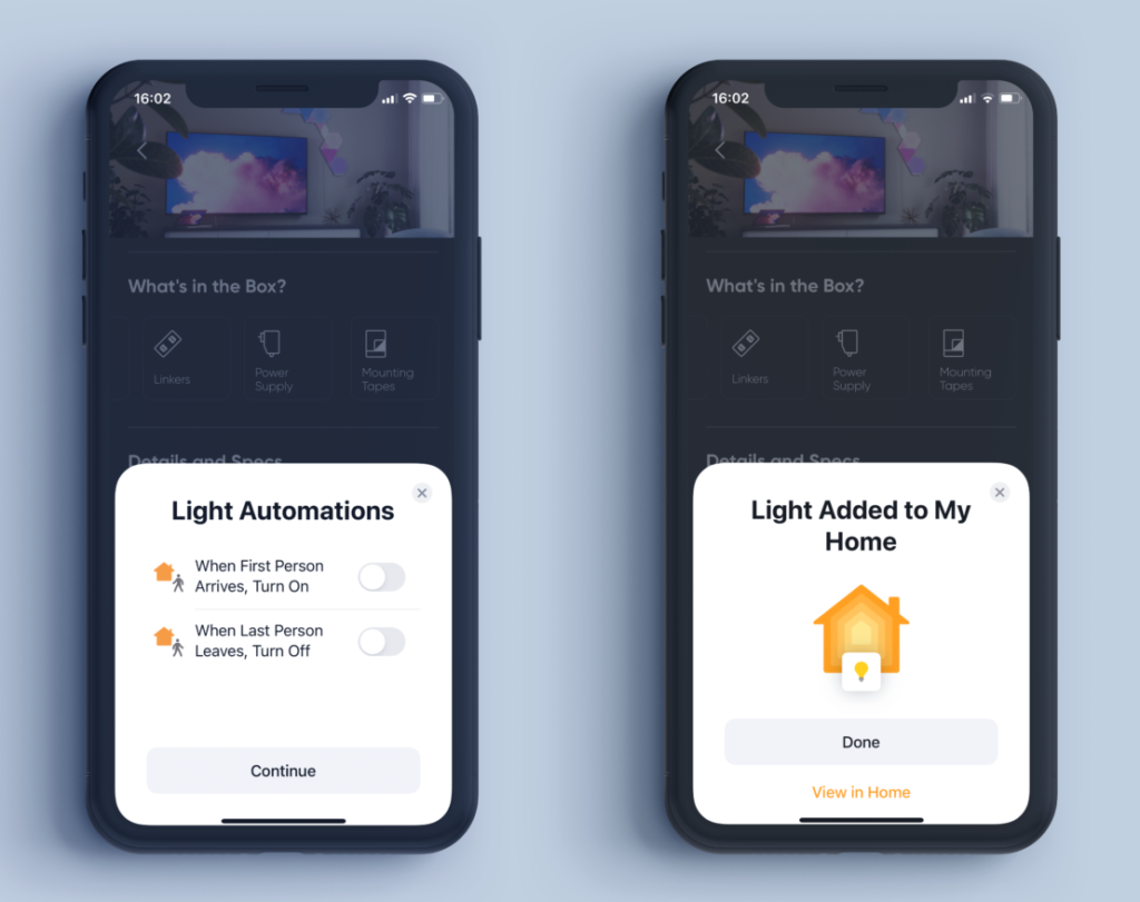 Apple home app - automation