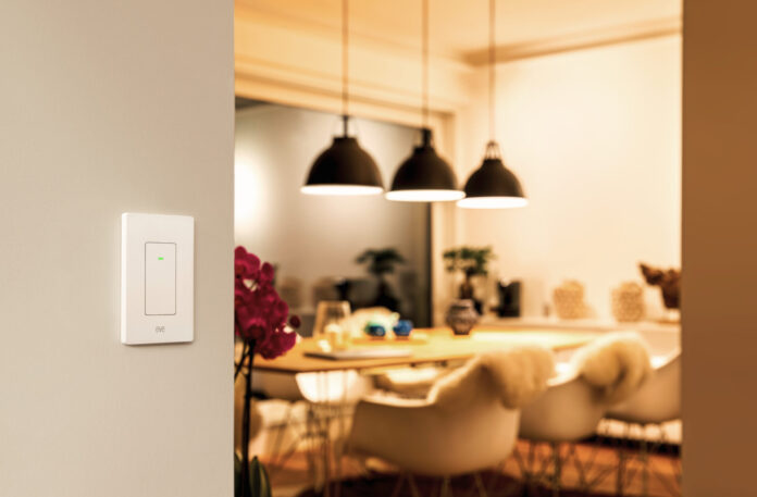 image showing Eve's newly announced wall light switch